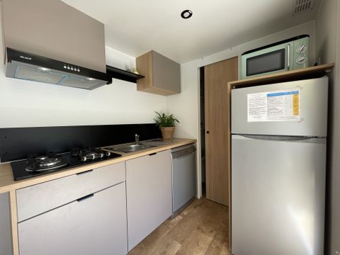 MOBILHOME 4 personnes - Premium 29 m² 2 chambres terrasse semi-couverte + climatisation + LV