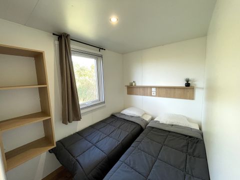 MOBILHOME 4 personnes - Premium 29 m² 2 chambres terrasse semi-couverte + climatisation + LV