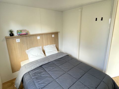 MOBILHOME 4 personnes - Premium 29 m² 2 chambres terrasse semi-couverte + climatisation + LV   L
