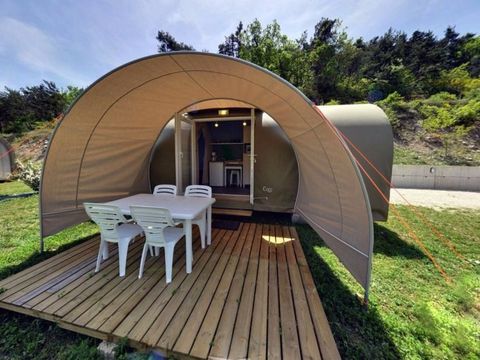 TENTE TOILE ET BOIS 4 personnes - Coco Sweet 16m² - sans sanitaires 