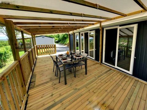 MOBILHOME 4 personnes - Loggia Prestige Confort 35m² -Jacuzzi - Climatisation - TV