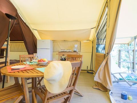 TENTE TOILE ET BOIS 5 personnes - Tente Ciela Nature - 2 chambres (sans sanitaire)