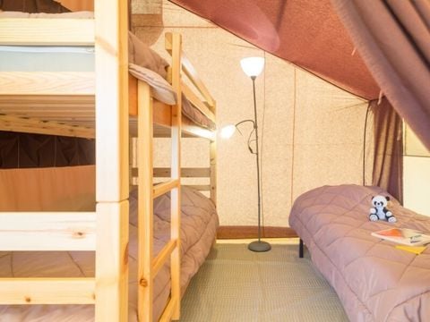TENTE TOILE ET BOIS 5 personnes - Tente Ciela Nature - 2 chambres (sans sanitaire)