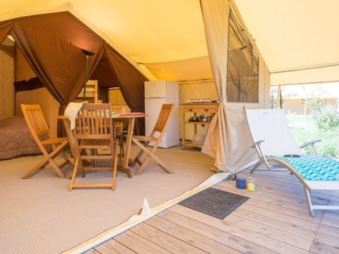 TENTE TOILE ET BOIS 5 personnes - Tente Ciela Nature - 2 chambres (sans sanitaire)