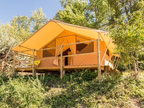 TENTE TOILE ET BOIS 5 personnes - Tente Ciela Nature - 2 chambres (sans sanitaire)