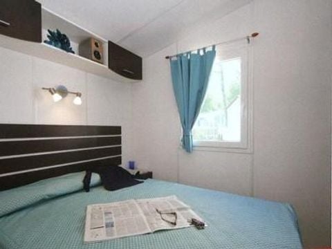 Mobilhome 1/6 personnes - Orchidée Grand Confort 35m² - 2 chambres - Terrasse couverte - CLIM - TV - Lave-vaisselle