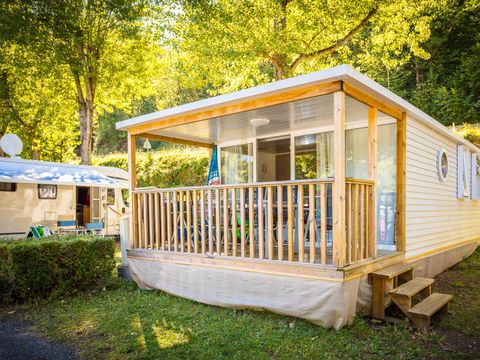 MOBILHOME 6 personnes - Mobil-home O'hara Confort 25 m² - 2 chambres + Terrasse couverte + TV 4/6 pers