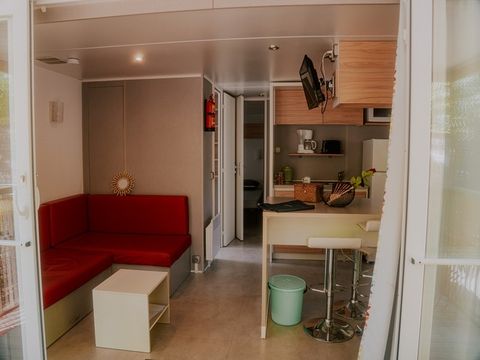 Mobilhome 4/6 personnes - O'hara Confort 25 m² - 2 chambres - Terrasse couverte - TV
