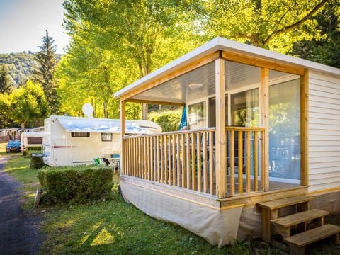 MOBILHOME 6 personnes - Mobil-home O'hara Confort 25 m² - 2 chambres + Terrasse couverte + TV 4/6 pers