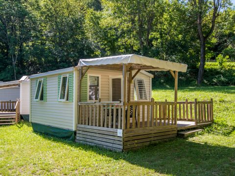 MOBILHOME 3 personnes - Mobil-home Astria Standard 16 m² - 1 chambre + terrasse couverte + TV 2/3 pers