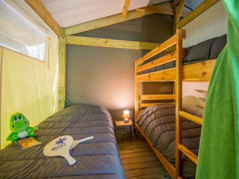 TENTE TOILE ET BOIS 5 personnes - Freeflower Standard 30m² - 2 chambres (sans sanitaires) 2/5 pers