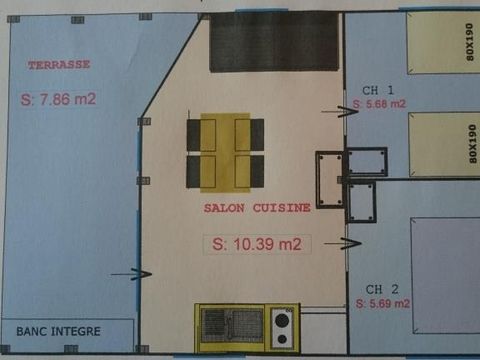 TENTE TOILE ET BOIS 5 personnes - Freeflower Standard 30m² - 2 chambres (sans sanitaires) 2/5 pers