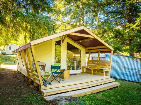 TENTE TOILE ET BOIS 5 personnes - Freeflower Standard 30m² - 2 chambres (sans sanitaires) 2/5 pers