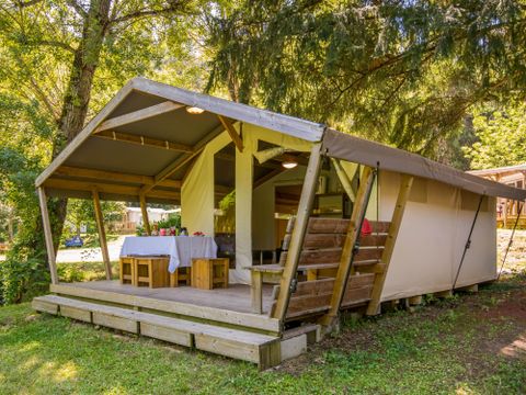 TENTE TOILE ET BOIS 5 personnes - Freeflower Standard 30m² - 2 chambres (sans sanitaires) 2/5 pers