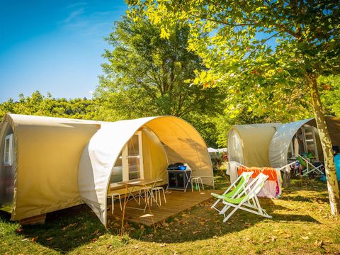 BUNGALOW TOILÉ 4 personnes - Coco Sweet 16m² - 2 chambres (sans sanitaires) - Bord de rivière 2/4 pers