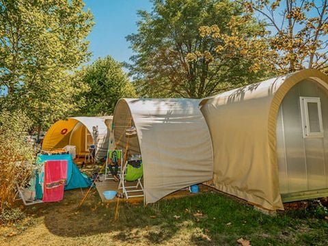 BUNGALOW TOILÉ 4 personnes - Coco Sweet 16m² - 2 chambres (sans sanitaires) - Bord de rivière 2/4 pers