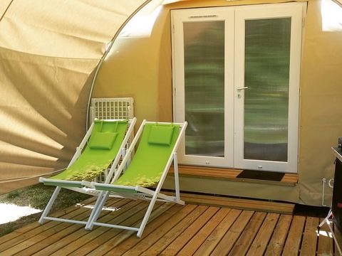 BUNGALOW TOILÉ 4 personnes - Coco Sweet 16m² - 2 chambres (sans sanitaires) - Bord de rivière 2/4 pers