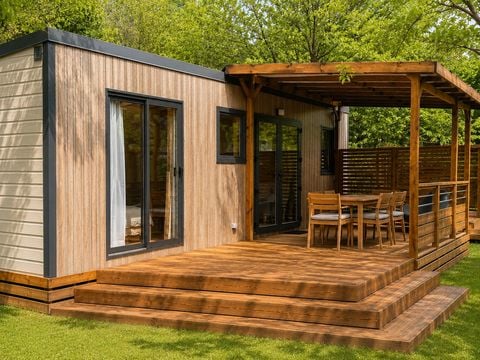 MOBILHOME 6 personnes - NEW// Mobil-home Oasis Premium 37m² - 3 chambres + LV + Clim + Plancha 4/6 pers