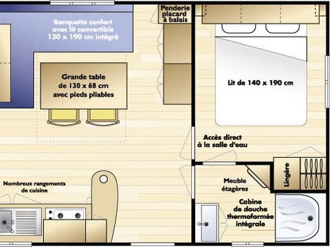 MOBILHOME 6 personnes - IRM SUPER MERCURE climatisé