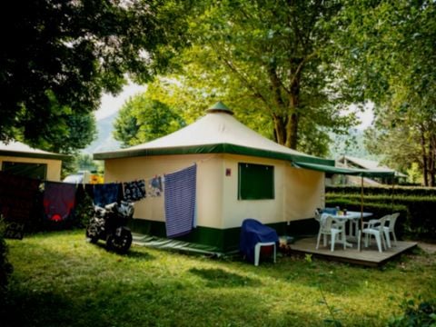 TENTE TOILE ET BOIS 5 personnes - BENGALI sans sanitaires