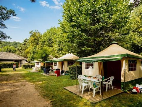 TENTE TOILE ET BOIS 5 personnes - BENGALI CONFORT sans sanitaires