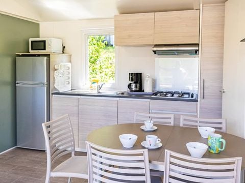 MOBILHOME 8 personnes - Cottage Prestige Famille Clim - 35 m² - 3 chambres - 6/8 pers - climatisation & plancha