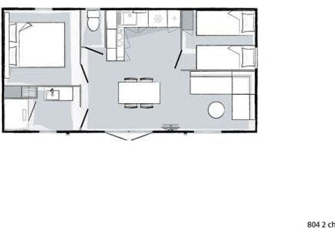MOBILHOME 4 personnes - Premium Climatisation TV 30m² 2CH