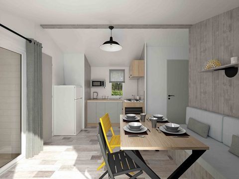 MOBILHOME 7 personnes - 30m² Confort (2ch - 5/7pers.) + Clim + Terrasse couverte - Dimanche