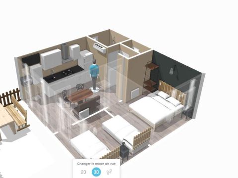 GÎTE 4 personnes - Cottage LA GARIOTTE - 4 personnes - 2 chambres - Climatisé - Télévision - Lave-vaisselle - D