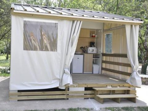 TENTE TOILE ET BOIS 5 personnes - Atypique Tithome