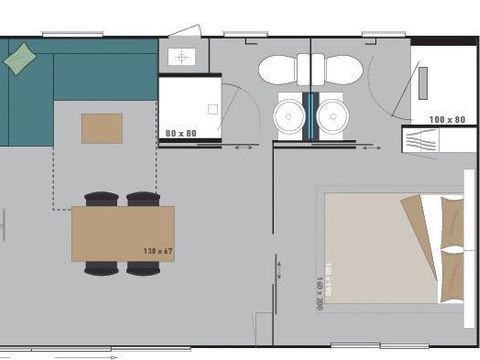 Mobilhome 4 personnes - Ciclamino Garden