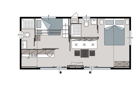 MOBILHOME 5 personnes - Country Garden