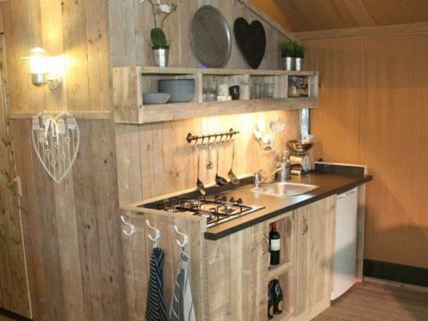 Tente en toile et en bois 6 personnes - Maxi Tente Safari Super Confort