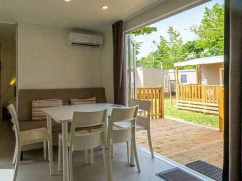 MOBILHOME 6 personnes - Comfort | 3 Ch. | 6 Pers. | Terrasse surélevée | Clim.