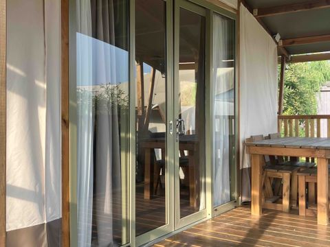 TENTE TOILE ET BOIS 5 personnes - Hu glamp Smart