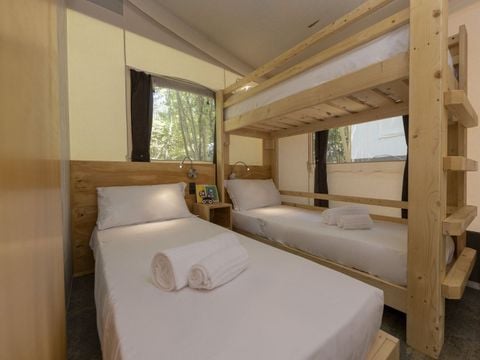 Tente en toile et en bois 5 personnes - Hu glamp Smart