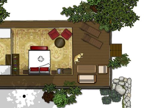 TENTE TOILE ET BOIS 4 personnes - GRAND LODGE