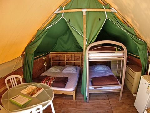 TENTE TOILE ET BOIS 4 personnes - Nature sans sanitaire