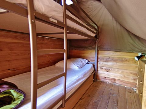 TENTE TOILE ET BOIS 5 personnes - Nature sans sanitaire