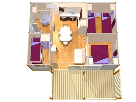 CHALET 6 personnes - SAMOA - CHATAIGNIER