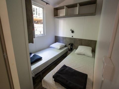 MOBILHOME 6 personnes - Cottage Premium Chanterelle Trio 3 ch. Forêt - TV  - Lave vaisselle - Wifi
