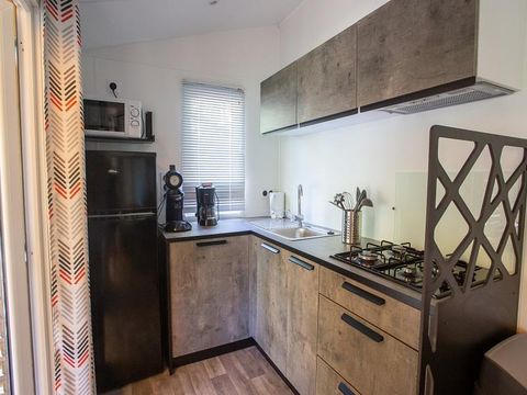 MOBILHOME 6 personnes - Cottage Premium Chanterelle Trio 3 ch. Forêt - TV  - Lave vaisselle - Wifi