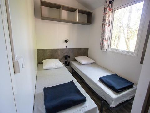 MOBILHOME 6 personnes - Cottage Premium Chanterelle Trio 3 ch. Forêt - TV  - Lave vaisselle - Wifi