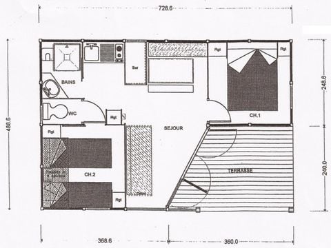 CHALET 5 personnes - CHALET 28m²