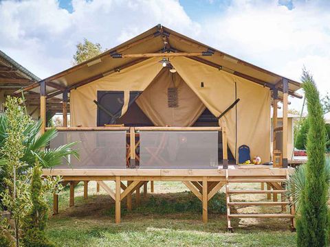Tente en toile et en bois 4 personnes - Tente Lodge
