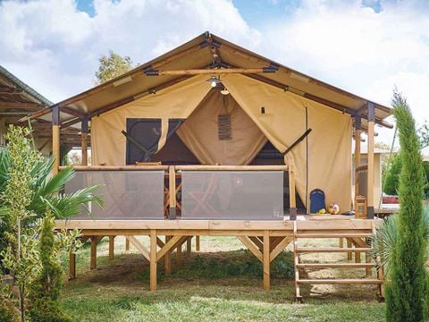 TENTE TOILE ET BOIS 4 personnes - Tente Lodge