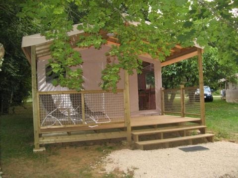 TENTE TOILE ET BOIS 5 personnes - LODGE STANDARD (SANS SANITAIRES)