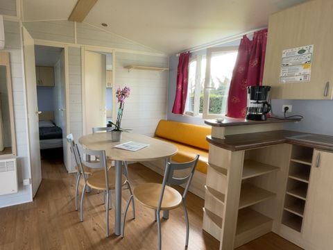 MOBILHOME 6 personnes - Mobilhome Confort 33,5 m² 3 chambres + terrasse semi  couverte + Clim