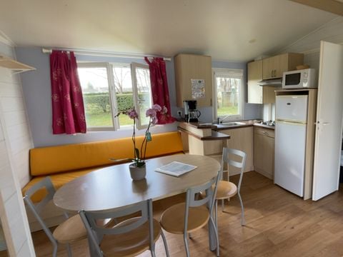 MOBILHOME 6 personnes - Mobilhome Confort 33,5 m² 3 chambres + terrasse semi  couverte + Clim