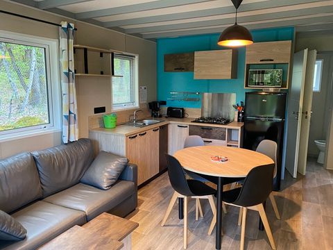 Chalet 4 personnes - Chalet Mimosa SPA - 47 m² avec terrasse couverte - 2 chambres